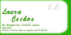 laura csikos business card