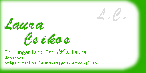 laura csikos business card